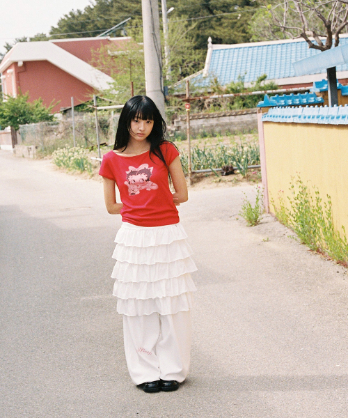 RONRON(ロンロン)の「BETTY BOOP RIBBON BOAT NECK T SHIRT RED(Tシャツ/カットソー・レディース・その他・FREE)」の2枚目の写真
