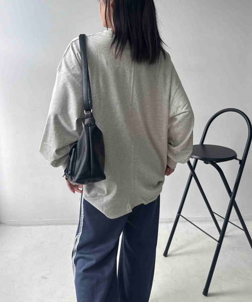 AS KNOW AS plus(アズノゥアズプラス)の「☆アソート刺繍デザイン サイドタックロンT(Tシャツ/カットソー・レディース・グレー系/グリーン系/アイボリー系/ベージュ系・FREE)」の9枚目の写真
