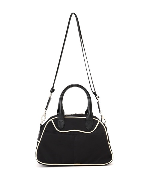 AVIREX(アヴィレックス)の「《WEB&DEPOT限定》LOGO MINI BOSTON BAG(ボストンバッグ・レディース・ブラック/ホワイト系その他/レッド・F)」の7枚目の写真