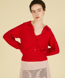 crinkle crinkle crinkle | スロウオフニットトップス / 【crinkle crinkle crinkle】 slow off knit top(ニット/セーター)