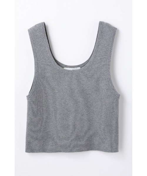 ENFOLD(エンフォルド)の「KNIT TANK-TOP(ニット/セーター・レディース・チャコールグレー/ブラック・38)」の6枚目の写真