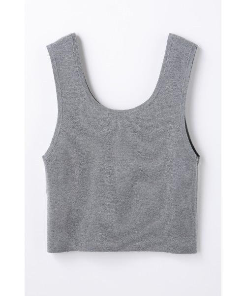 ENFOLD(エンフォルド)の「KNIT TANK-TOP(ニット/セーター・レディース・チャコールグレー/ブラック・38)」の7枚目の写真