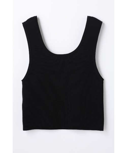 ENFOLD(エンフォルド)の「KNIT TANK-TOP(ニット/セーター・レディース・チャコールグレー/ブラック・38)」の8枚目の写真