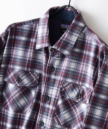 【RAGGED MOUNTAIN/ラギットマウンテン】【軽やかな着心地ながら保温性バッチリ】MASON 裏地フリースボンディングチェックカットシャツ 暖かい 保温 ライトアウター アウトドア タウンユース ユニセックス