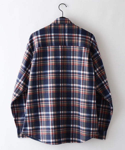 ragged mountain（ラギットマウンテン）の「【RAGGED MOUNTAIN/ラギットマウンテン】【軽やかな着心地ながら保温性バッチリ】MASON 裏地フリースボンディングチェックカットシャツ 暖かい 保温 ライトアウター アウトドア タウンユース ユニセックス（シャツ/ブラウス・メンズ・スミクロ/レッド/ブラック/イエロー/ブルー・LARGE/X-LARGE/MEDIUM）」の16枚目の写真