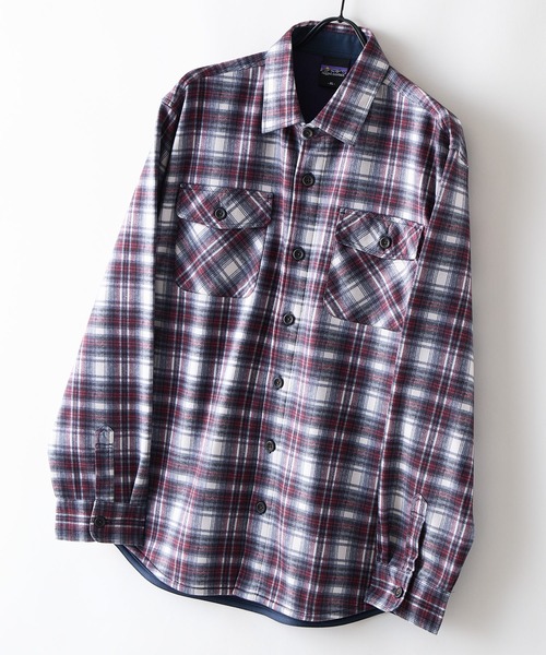 ragged mountain（ラギットマウンテン）の「【RAGGED MOUNTAIN/ラギットマウンテン】【軽やかな着心地ながら保温性バッチリ】MASON 裏地フリースボンディングチェックカットシャツ 暖かい 保温 ライトアウター アウトドア タウンユース ユニセックス（シャツ/ブラウス・メンズ・スミクロ/レッド/ブラック/イエロー/ブルー・LARGE/X-LARGE/MEDIUM）」の18枚目の写真