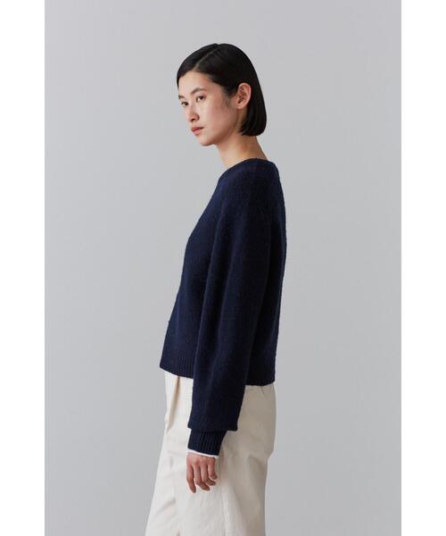 YLEVE(イレーヴ)の「YLEVE / ITALIAN BLUSHED WOOL KN P/O(ニット/セーター・レディース・ネイビー/グレー・1)」の21枚目の写真
