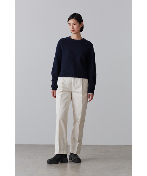 YLEVE(イレーヴ)の「YLEVE / ITALIAN BLUSHED WOOL KN P/O(ニット/セーター・レディース・ネイビー/グレー・1)」の6枚目の写真