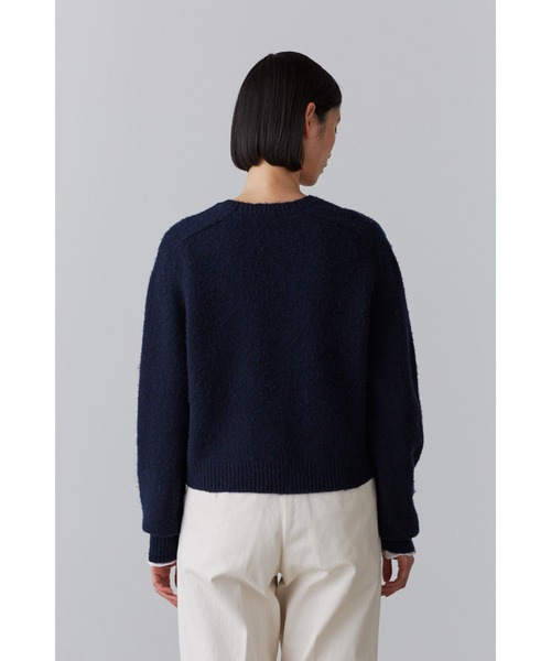 YLEVE(イレーヴ)の「YLEVE / ITALIAN BLUSHED WOOL KN P/O(ニット/セーター・レディース・ネイビー/グレー・1)」の9枚目の写真