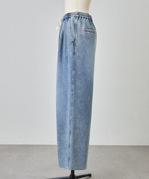 BEARDSLEY(ビアズリー)の「デニム裏毛ドロストワイドパンツ【セットアップ】(その他パンツ・レディース・ブルー・FREE)」の10枚目の写真