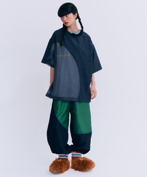 MONDEWORK（モンドワーク）の「Big半袖メッシュTOPS（Tシャツ/カットソー）」