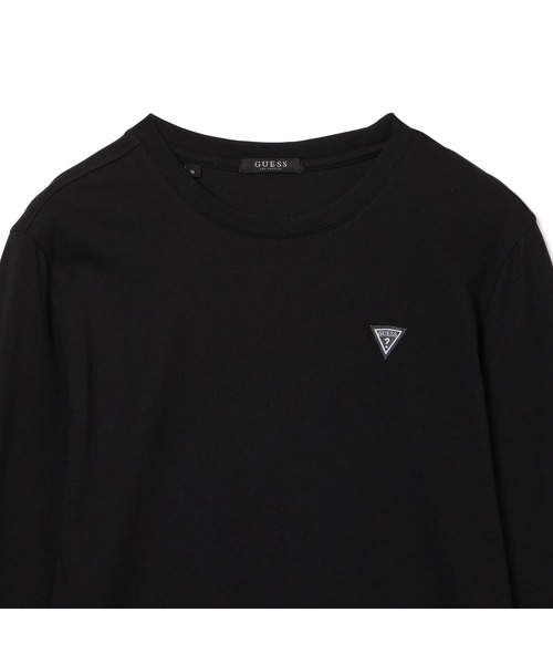 Guess（ゲス）の「MENS LS Tee（Tシャツ/カットソー・メンズ・ブラック/ホワイト・SMALL/MEDIUM/LARGE/X-LARGE）」の5枚目の写真