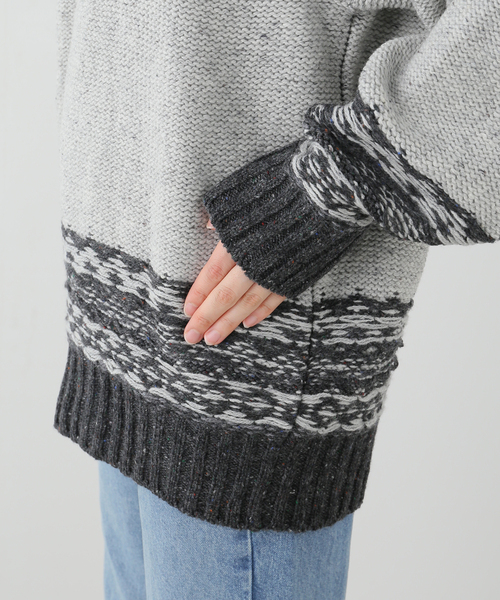 FRAMeWORK(フレームワーク)の「JANE SMITH/ジェーンスミス 5G NORDIC YOKE SWEATER(ニット/セーター・レディース・グレー・FREE)」の17枚目の写真