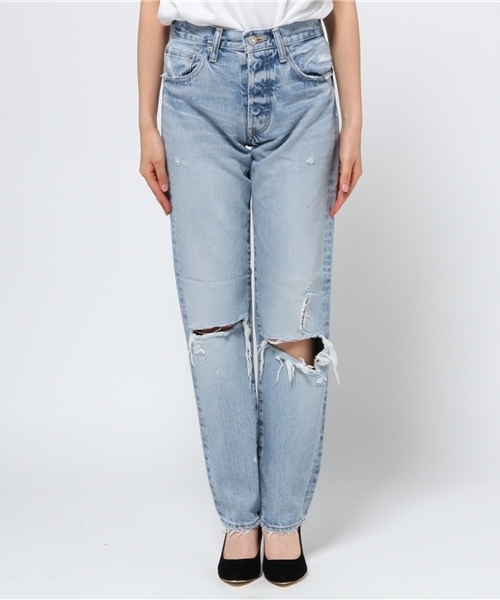 MOUSSY（マウジー）の「MV Sanford Straight（デニムパンツ・レディース・ライトブルー・25inch/27inch/24inch/23inch/26inch）」の2枚目の写真