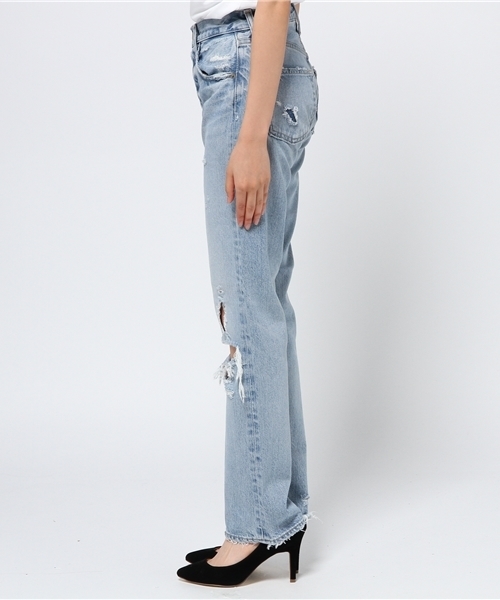 MOUSSY（マウジー）の「MV Sanford Straight（デニムパンツ・レディース・ライトブルー・25inch/27inch/24inch/23inch/26inch）」の3枚目の写真