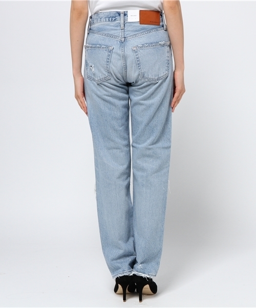 MOUSSY（マウジー）の「MV Sanford Straight（デニムパンツ・レディース・ライトブルー・25inch/27inch/24inch/23inch/26inch）」の4枚目の写真