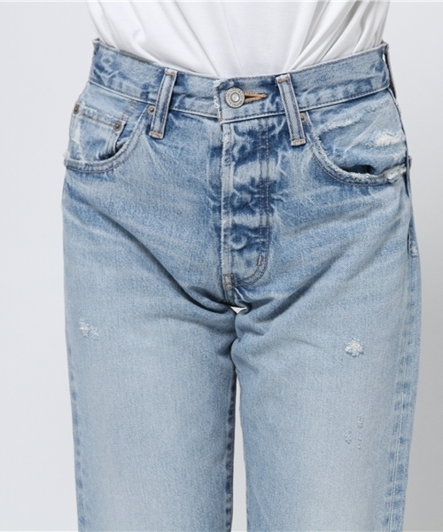 MOUSSY（マウジー）の「MV Sanford Straight（デニムパンツ・レディース・ライトブルー・25inch/27inch/24inch/23inch/26inch）」の5枚目の写真