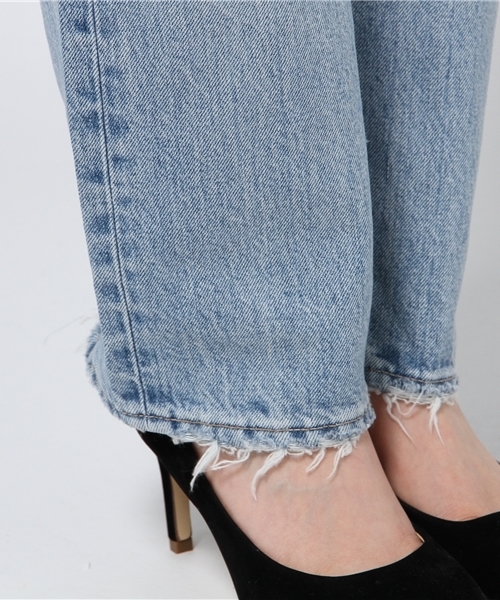 MOUSSY（マウジー）の「MV Sanford Straight（デニムパンツ・レディース・ライトブルー・25inch/27inch/24inch/23inch/26inch）」の9枚目の写真