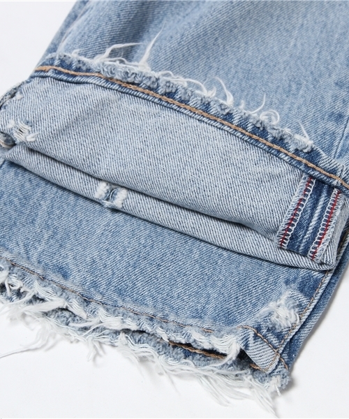 MOUSSY（マウジー）の「MV Sanford Straight（デニムパンツ・レディース・ライトブルー・25inch/27inch/24inch/23inch/26inch）」の12枚目の写真