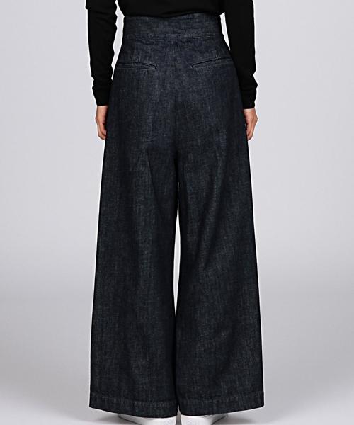 EN ROUTE（アンルート）の「ENR ワイドデニムパンツ（デニムパンツ・レディース・ブラック/ネイビー・0/1/2）」の3枚目の写真