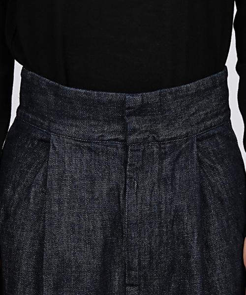 EN ROUTE（アンルート）の「ENR ワイドデニムパンツ（デニムパンツ・レディース・ブラック/ネイビー・0/1/2）」の7枚目の写真