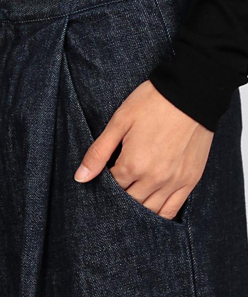 EN ROUTE（アンルート）の「ENR ワイドデニムパンツ（デニムパンツ・レディース・ブラック/ネイビー・0/1/2）」の8枚目の写真