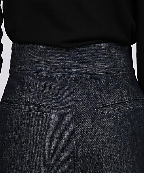 EN ROUTE（アンルート）の「ENR ワイドデニムパンツ（デニムパンツ・レディース・ブラック/ネイビー・0/1/2）」の9枚目の写真