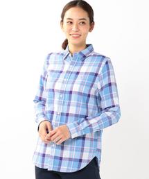 coen | 【スマイルプライス】ビエラチェックレギュラーシャツ(シャツ/ブラウス)