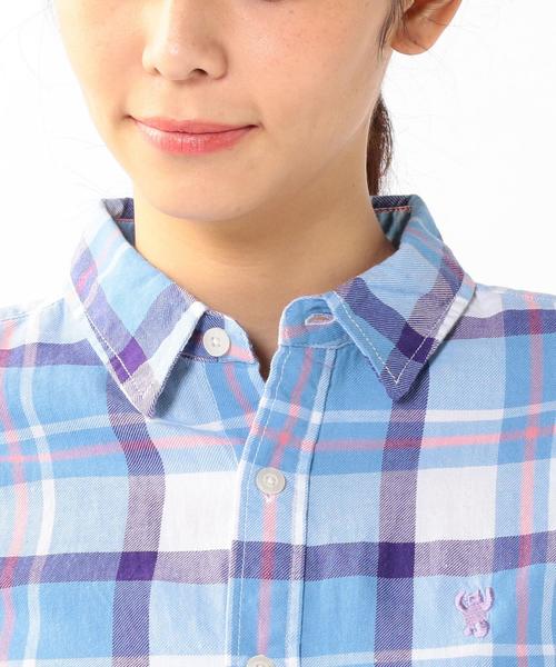 coen（コーエン）の「【スマイルプライス】ビエラチェックレギュラーシャツ（シャツ/ブラウス・レディース・ケリー/ブラック/ライトブルー/ライトピンク・MEDIUM/LARGE/SMALL）」の17枚目の写真