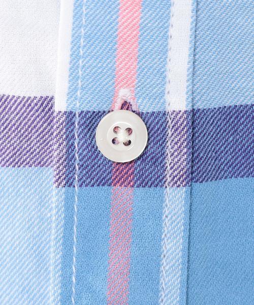 coen（コーエン）の「【スマイルプライス】ビエラチェックレギュラーシャツ（シャツ/ブラウス・レディース・ケリー/ブラック/ライトブルー/ライトピンク・MEDIUM/LARGE/SMALL）」の7枚目の写真