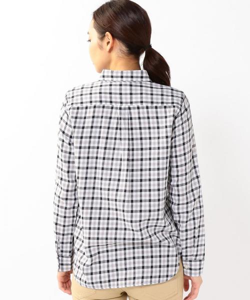 coen（コーエン）の「【スマイルプライス】ビエラチェックレギュラーシャツ（シャツ/ブラウス・レディース・ケリー/ブラック/ライトブルー/ライトピンク・MEDIUM/LARGE/SMALL）」の9枚目の写真