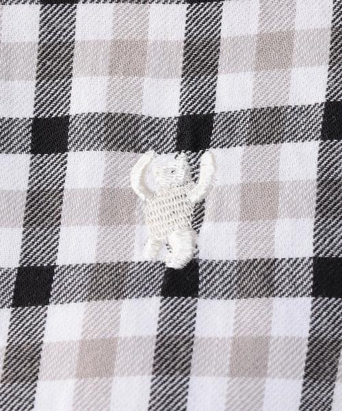 coen（コーエン）の「【スマイルプライス】ビエラチェックレギュラーシャツ（シャツ/ブラウス・レディース・ケリー/ブラック/ライトブルー/ライトピンク・MEDIUM/LARGE/SMALL）」の10枚目の写真