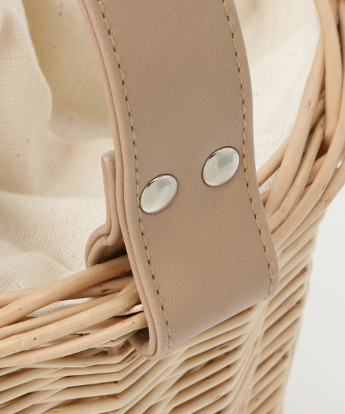 un dix cors（アンディコール）の「カゴバッグ（かごバッグ・レディース・ベージュ・ﾌﾘ-）」の3枚目の写真