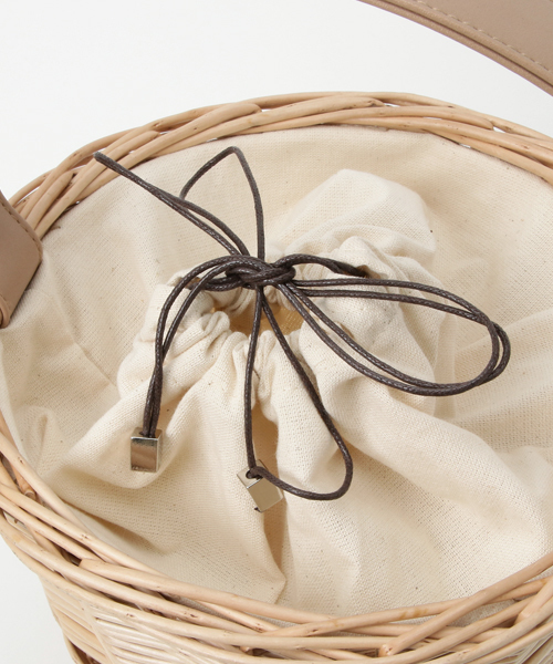 un dix cors（アンディコール）の「カゴバッグ（かごバッグ・レディース・ベージュ・ﾌﾘ-）」の4枚目の写真