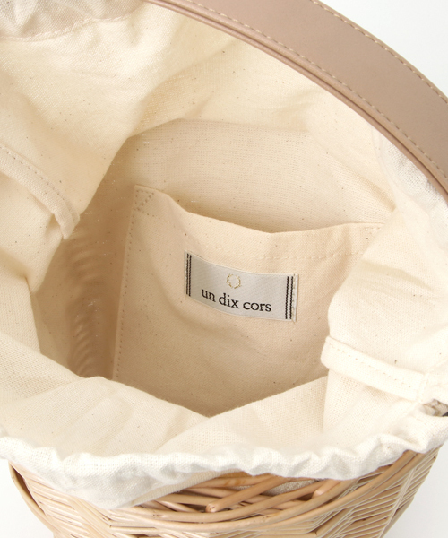 un dix cors（アンディコール）の「カゴバッグ（かごバッグ・レディース・ベージュ・ﾌﾘ-）」の6枚目の写真