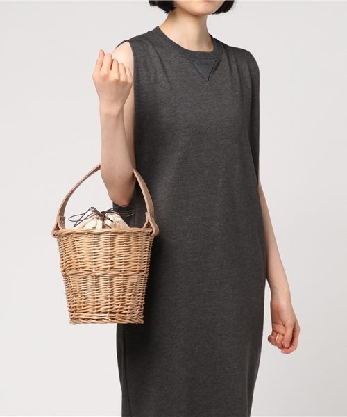 un dix cors（アンディコール）の「カゴバッグ（かごバッグ・レディース・ベージュ・ﾌﾘ-）」の8枚目の写真