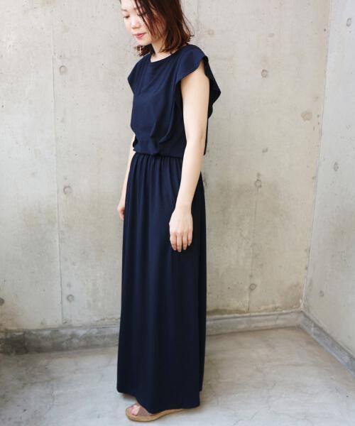 La Totalite ラトータリテ の ベアテンマキシワンピース 手洗い可能 ワンピース Wear