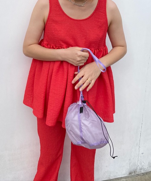 HOLIDAY（ホリデイ）の「HOLIDAY PACKABLE POCHETTE ホリデイパッカブルポシェット（ショルダーバッグ・レディース・ブラック/ピンク/カーキ/パープル/ネイビー・ONE SIZE）」の11枚目の写真