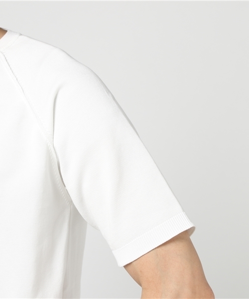 ESTNATION MEN 475 プレーティング半袖ニット L