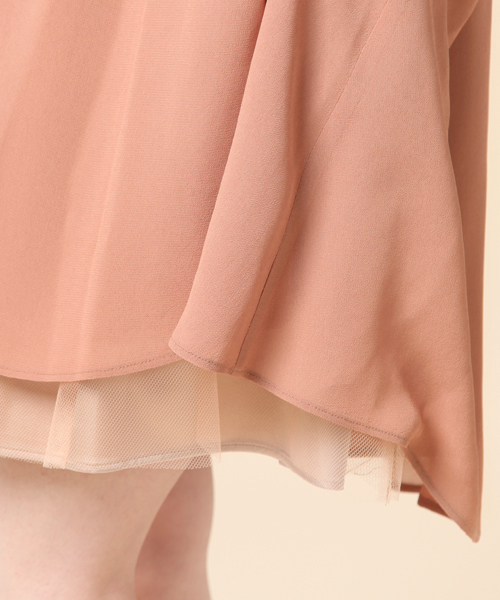 CORTES WORKS（コルテスワークス）の「フリンジワンピース（ワンピース・レディース・ブラック/ベージュ・38）」の6枚目の写真