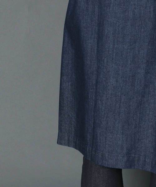 Magine(マージン)の「DENIM SHAWL COLLAR GOWN:デニムショールカラー ガウン(デニムジャケット・メンズ・ライトブルー/インディゴブルー・44/46/48)」の19枚目の写真