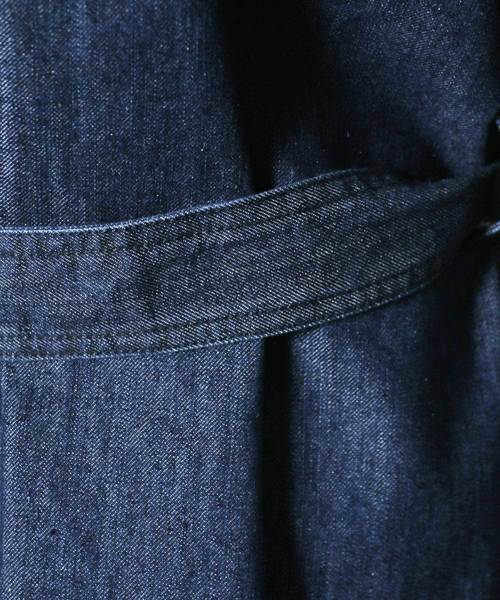Magine(マージン)の「DENIM SHAWL COLLAR GOWN:デニムショールカラー ガウン(デニムジャケット・メンズ・ライトブルー/インディゴブルー・44/46/48)」の20枚目の写真