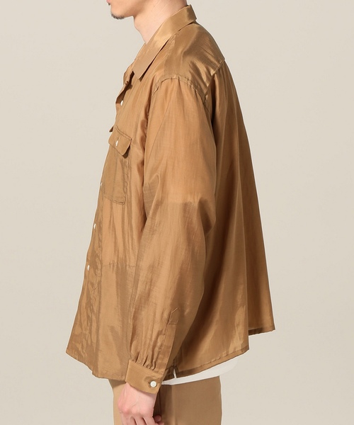 bukht(ブフト)の「bukht / ブフト オープンカラーシャツ(シャツ/ブラウス・メンズ・ブラック/パープル/キャメル/グリーン・MEDIUM/LARGE/SMALL)」の12枚目の写真