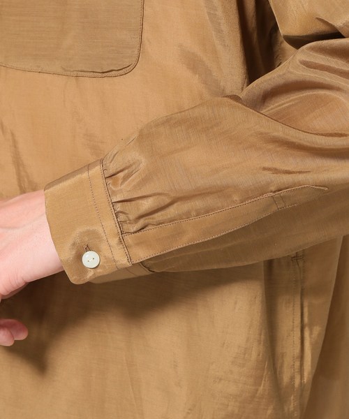 bukht(ブフト)の「bukht / ブフト オープンカラーシャツ(シャツ/ブラウス・メンズ・ブラック/パープル/キャメル/グリーン・MEDIUM/LARGE/SMALL)」の6枚目の写真