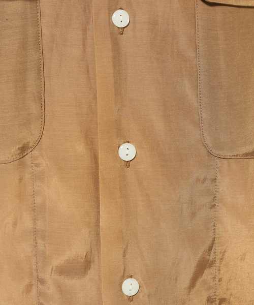 bukht(ブフト)の「bukht / ブフト オープンカラーシャツ(シャツ/ブラウス・メンズ・ブラック/パープル/キャメル/グリーン・MEDIUM/LARGE/SMALL)」の9枚目の写真