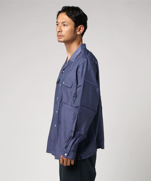 bukht(ブフト)の「bukht / ブフト オープンカラーシャツ(シャツ/ブラウス・メンズ・ブラック/パープル/キャメル/グリーン・MEDIUM/LARGE/SMALL)」の17枚目の写真