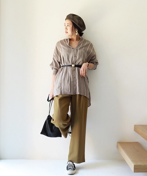 TODAYFUL（トゥデイフル）の「ミリタリーベレー（ハンチング/ベレー帽・レディース・ブラック/カーキ/キャメル・FREE）」の5枚目の写真