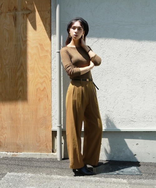 TODAYFUL（トゥデイフル）の「ミリタリーベレー（ハンチング/ベレー帽・レディース・ブラック/カーキ/キャメル・FREE）」の9枚目の写真