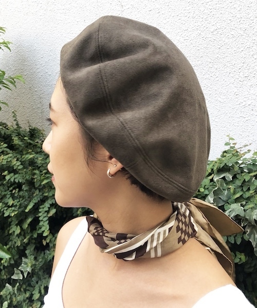 TODAYFUL（トゥデイフル）の「ミリタリーベレー（ハンチング/ベレー帽・レディース・ブラック/カーキ/キャメル・FREE）」の8枚目の写真