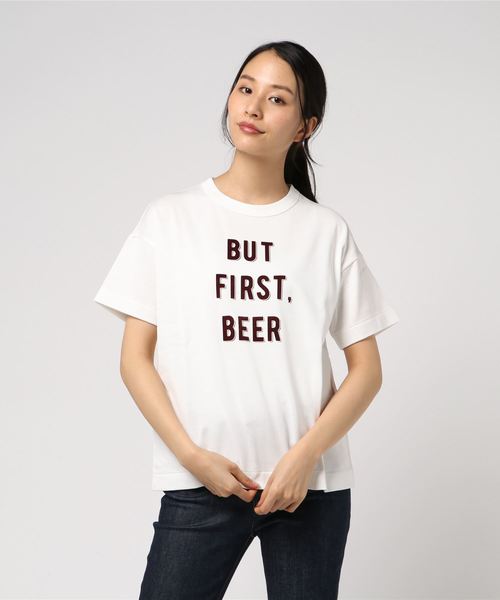 A VONTADE(アボンタージ)の「A VONTADE/ ア ボンタージ 別注 プリントTシャツ(ウィメンズ)(Tシャツ/カットソー・レディース・ホワイト/グリーン/アイボリー/ピンク・FREE)」の7枚目の写真